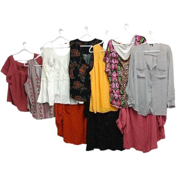 Torrid size 4 - 10 Piece LOT bundle Tops Short Sleeve Long Sleeve PLUS SIZE - Picture 1 of 14